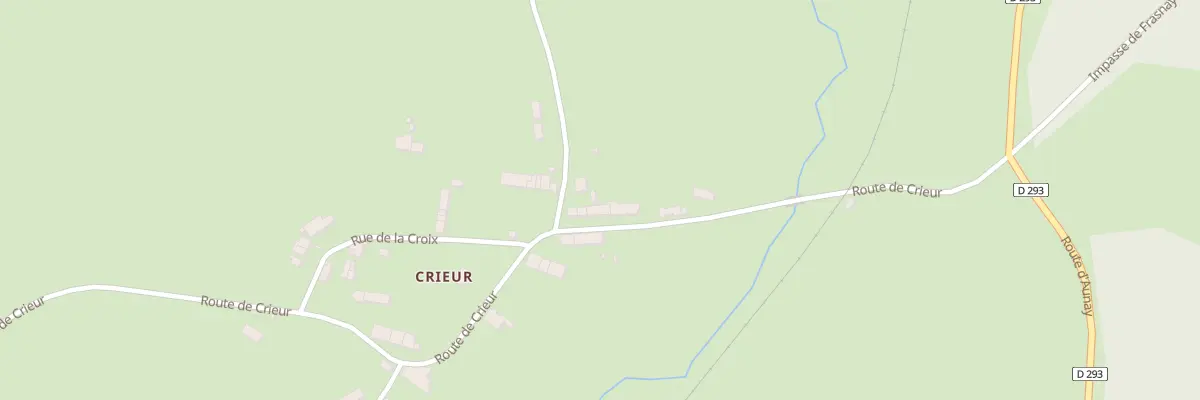 Plan du 1997 Rte de Crieur à Aunay-en-Bazois