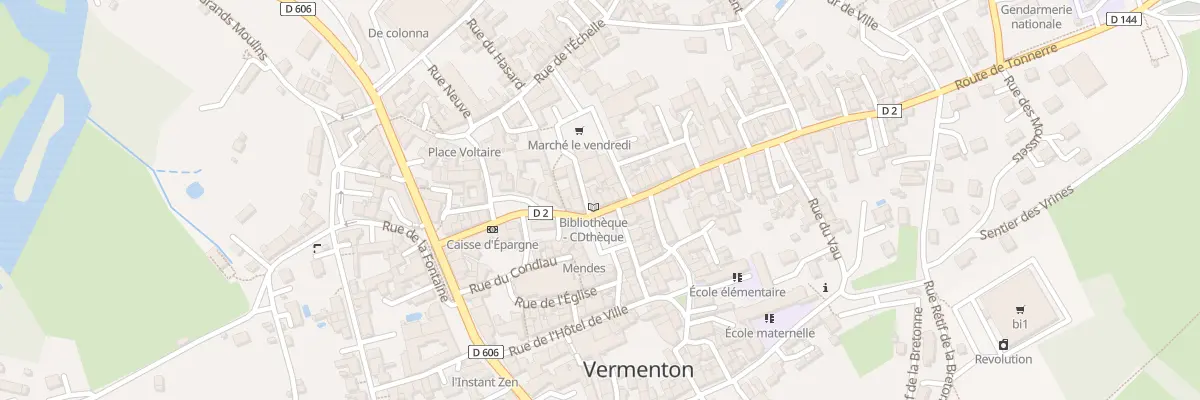 Plan du 7 Rue du Gen Leclerc à Vermenton