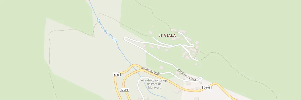 Plan du 424 Rte du Viala à Pont de Montvert - Sud Mont Lozère