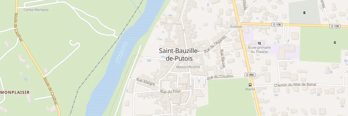 Plan du 2 Rue du Pierrou à Saint-Bauzille-de-Putois