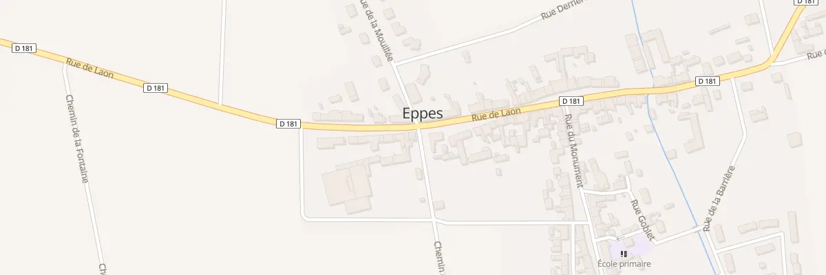 Plan du 175 Rue de Laon à Eppes