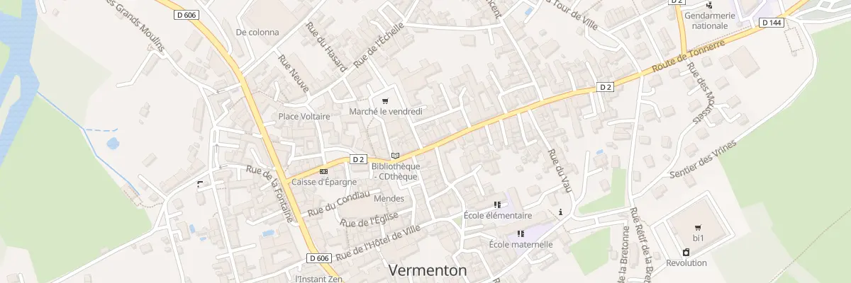 Plan du 9B Rue du Gen Leclerc à Vermenton