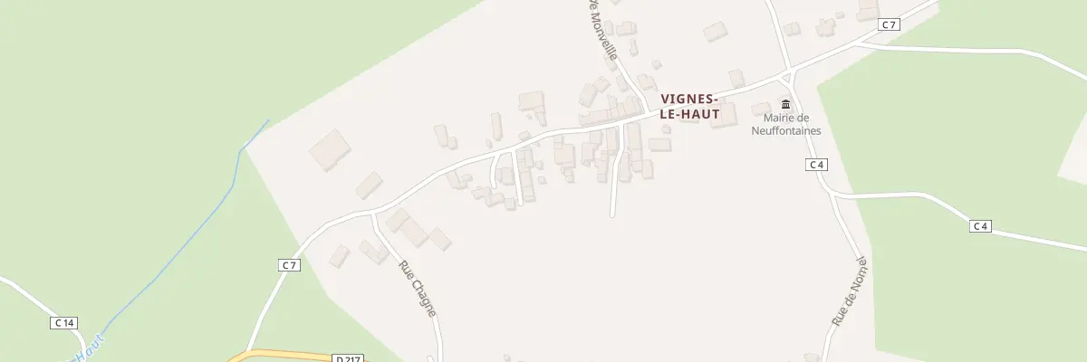 Plan du 71 Vignes Le Haut à Neuffontaines