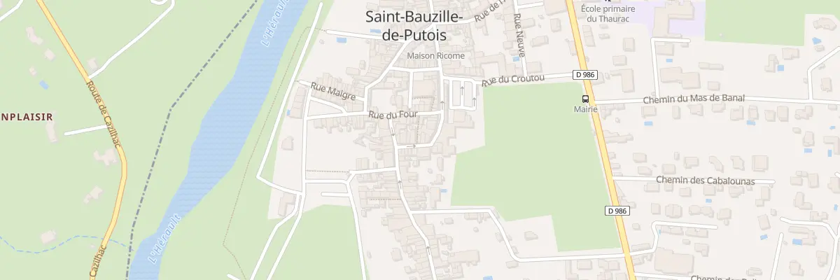 Plan du 548 Gr Grand Rue à Saint-Bauzille-de-Putois