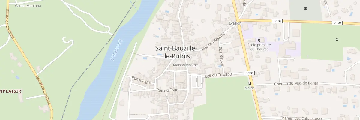 Plan du 44 Gr Grand Rue à Saint-Bauzille-de-Putois