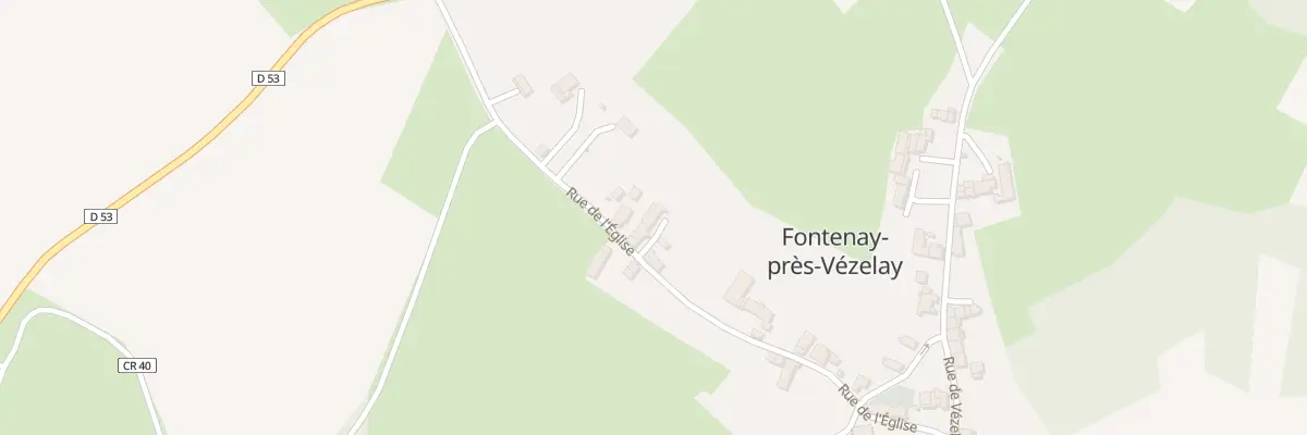 Plan du 22 Rue de l’Eglise à Fontenay-près-Vézelay