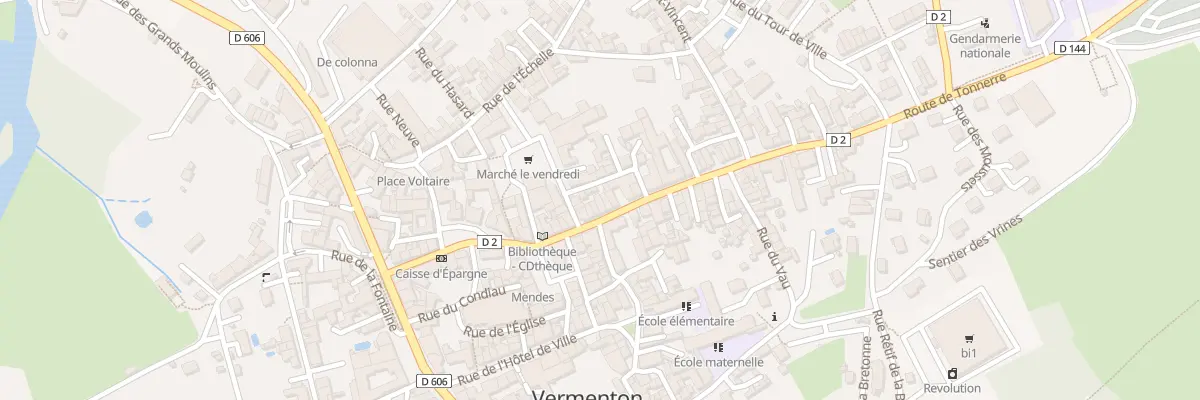 Plan du 15 Rue du Gen Leclerc à Vermenton