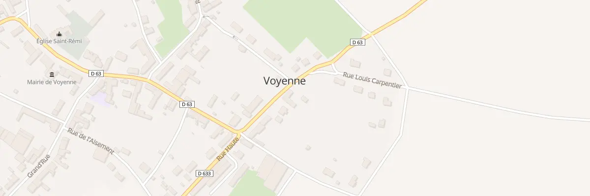 Plan du 12 Rue Haute à Voyenne