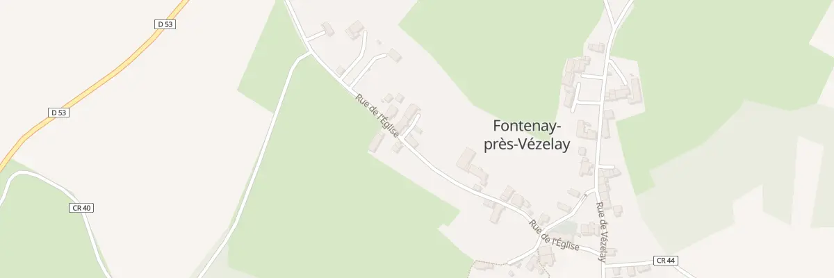 Plan du 20 Rue de l’Eglise à Fontenay-près-Vézelay