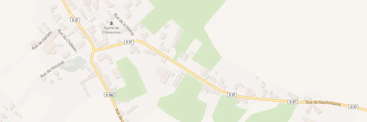 Plan du 11 Rue de Marfontaine à Chevennes