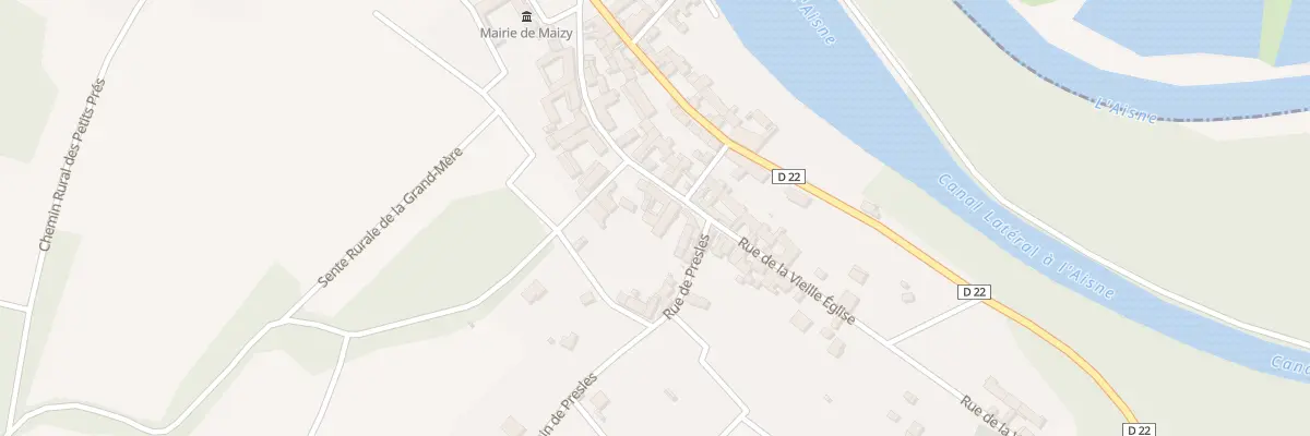 Plan du 14 Rue de la Vieille Eglise à Maizy