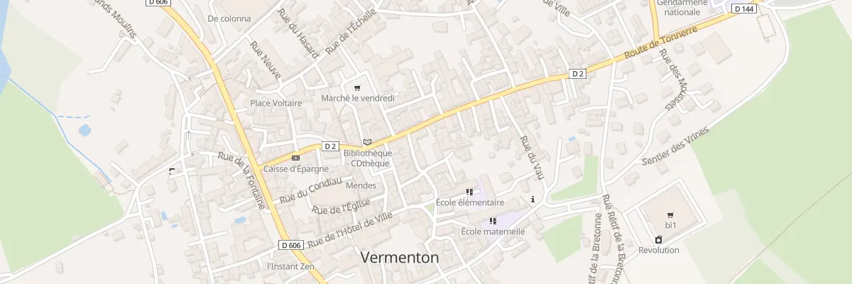 Plan du 6T Rue du Gen Leclerc à Vermenton