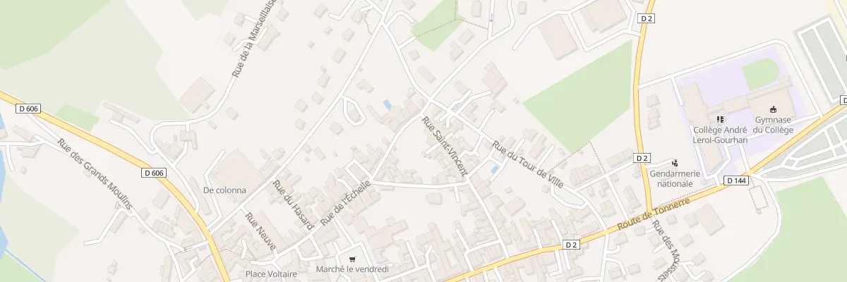 Plan du 35 Rue Saint-Vincent à Vermenton