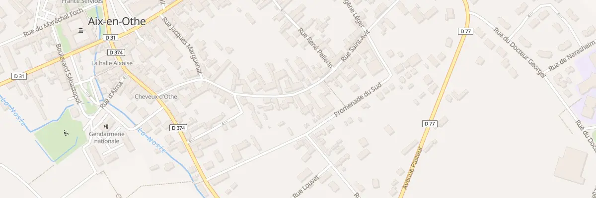 Plan du 28 Rue Saint Avit à Aix-Villemaur-Pâlis