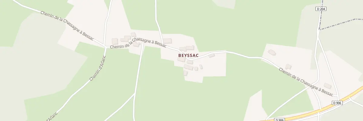 Plan du 5045 Beyssac à Malvières