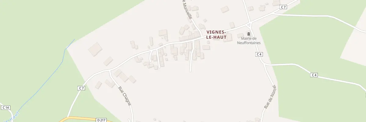 Plan du 72 Vignes Le Haut à Neuffontaines