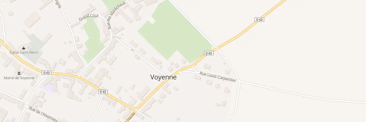 Plan du 15 Rue Haute à Voyenne