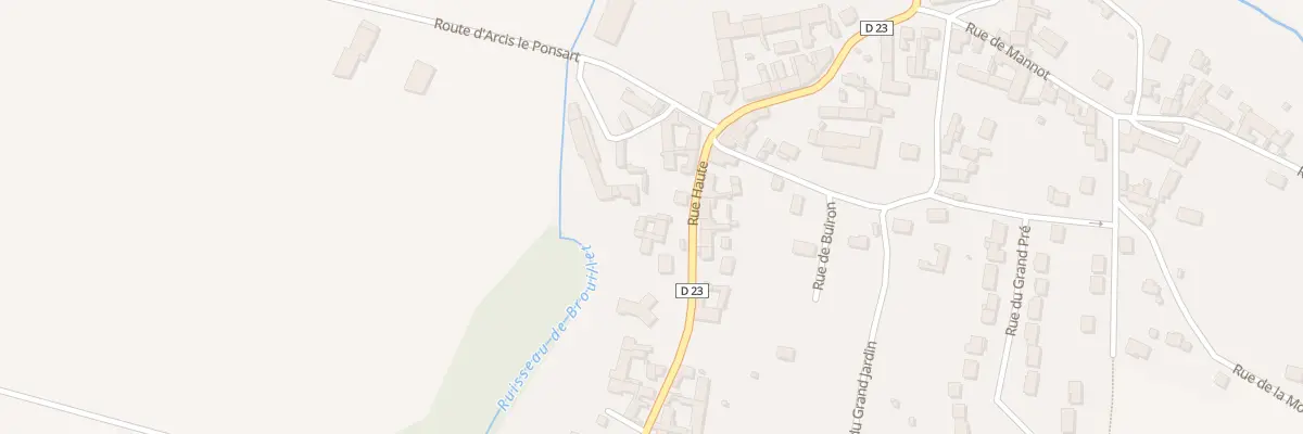 Plan du 28 Rue Haute à Crugny
