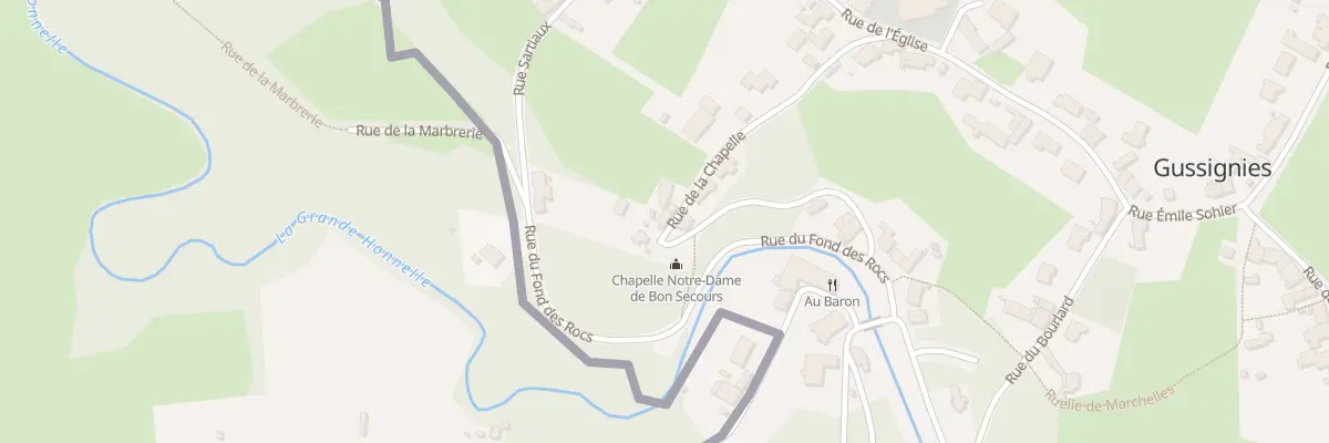 Plan du 10 Rue de la Chapelle à Gussignies