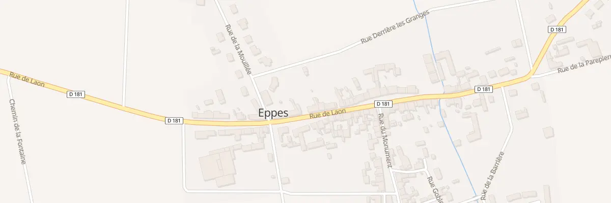 Plan du 80 Rue de Laon à Eppes