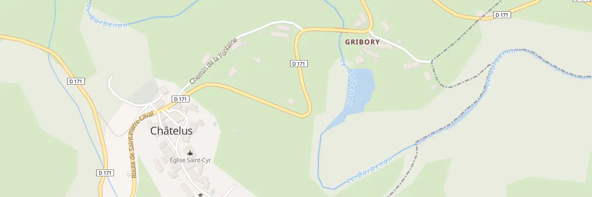 Plan du 11 Rte de Saint Pierre Laval à Châtelus