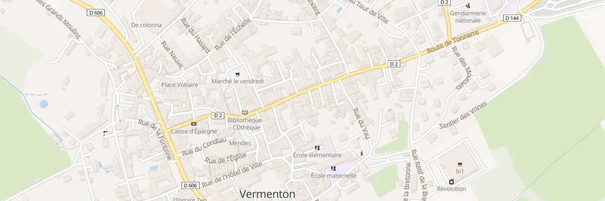 Plan du 12 Rue du Gen Leclerc à Vermenton