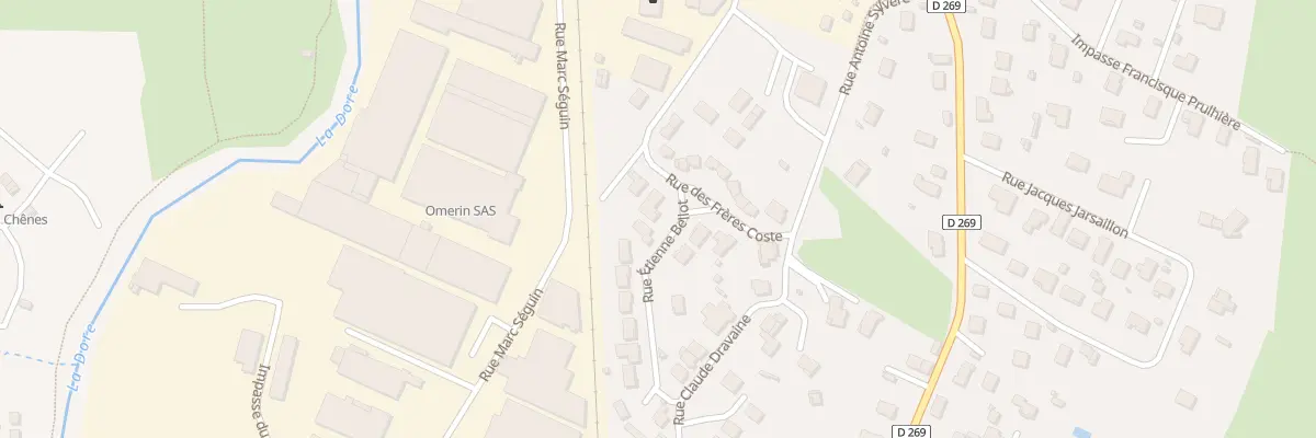 Plan du 2 Rue Etienne Belot à Ambert