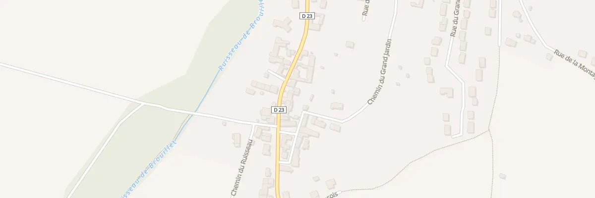 Plan du 43 Rue Haute à Crugny