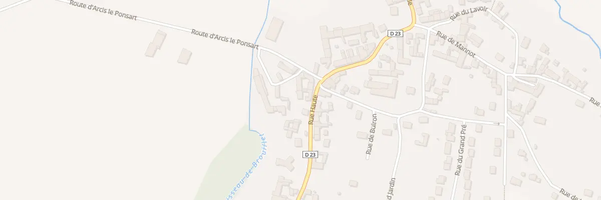 Plan du 22 Rue Haute à Crugny