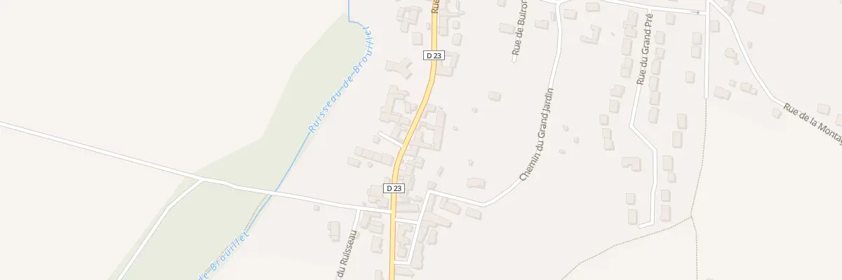 Plan du 37 Rue Haute à Crugny