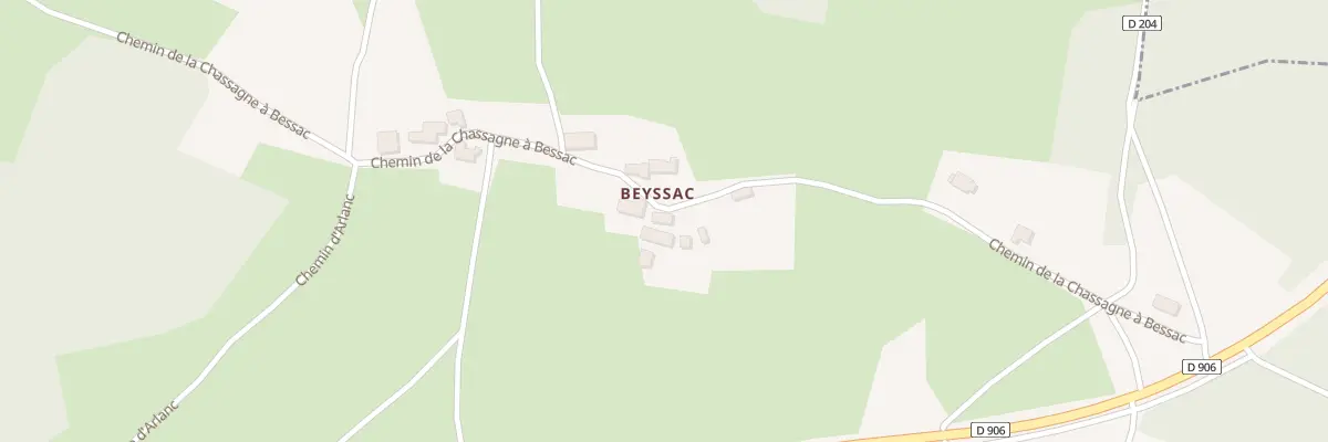 Plan du 5047B Beyssac à Malvières
