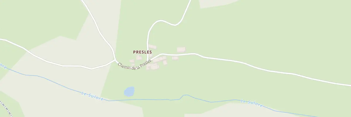 Plan du 22 Che de la Presles à La Chabanne