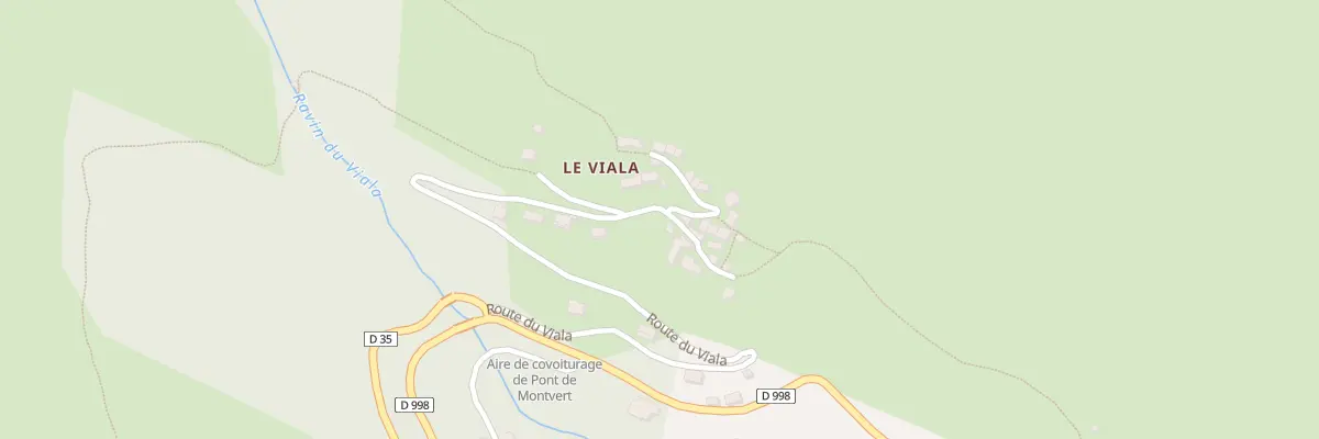 Plan du 14 Rte du Viala à Pont de Montvert - Sud Mont Lozère