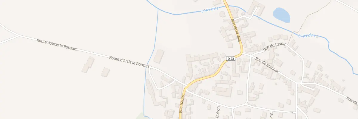 Plan du 14 Rue Haute à Crugny