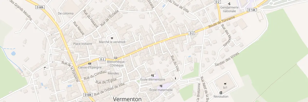 Plan du 24 Rue du Gen Leclerc à Vermenton