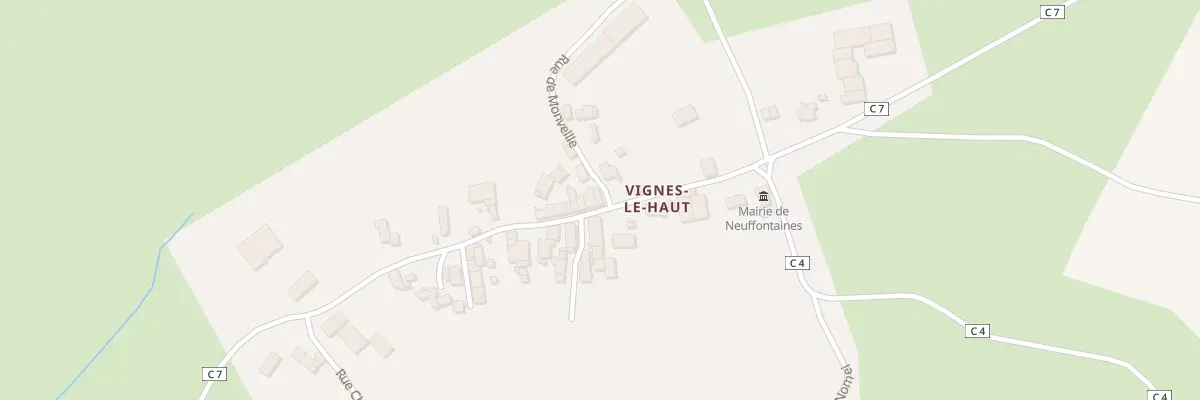 Plan du 55 Vignes Le Haut à Neuffontaines