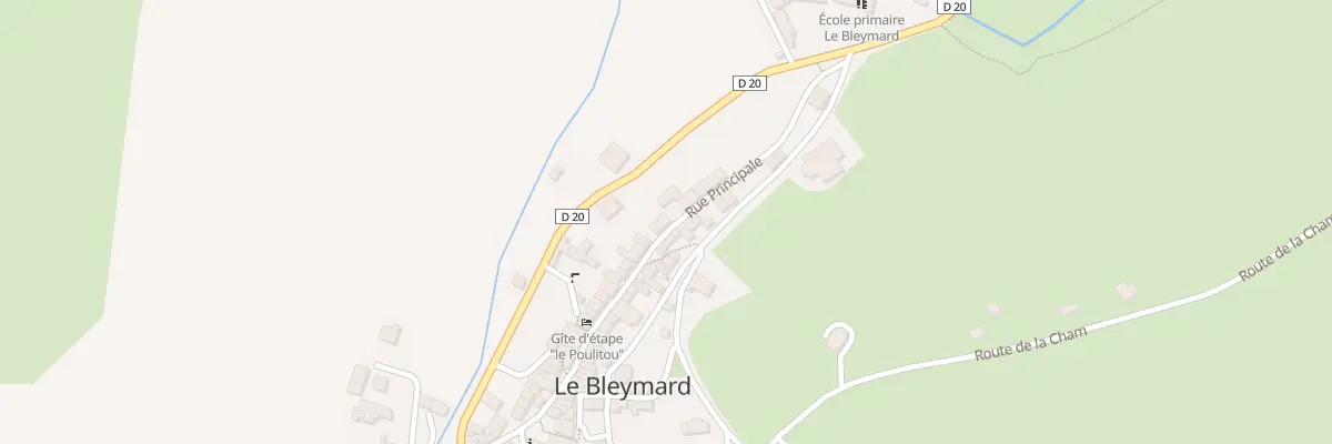 Plan du 8 Rue Principale à Mont Lozère et Goulet