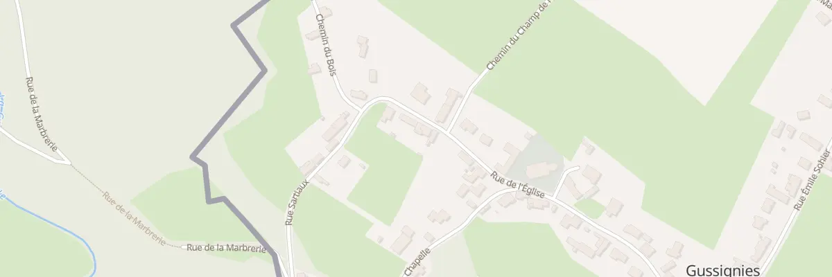 Plan du 21 Rue de l’Eglise à Gussignies