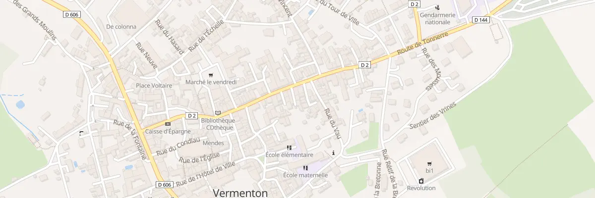 Plan du 28 Rue du Gen Leclerc à Vermenton