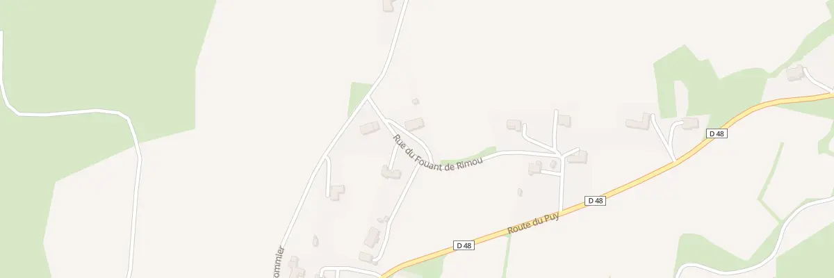 Plan du 10 Rue du Fouant de Rimou à Vergezac