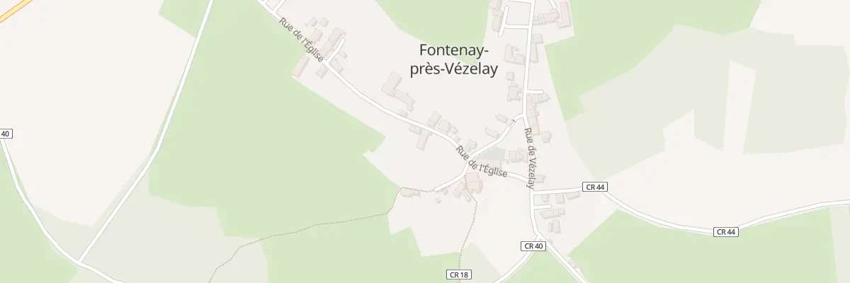 Plan du 13 Rue de l’Eglise à Fontenay-près-Vézelay