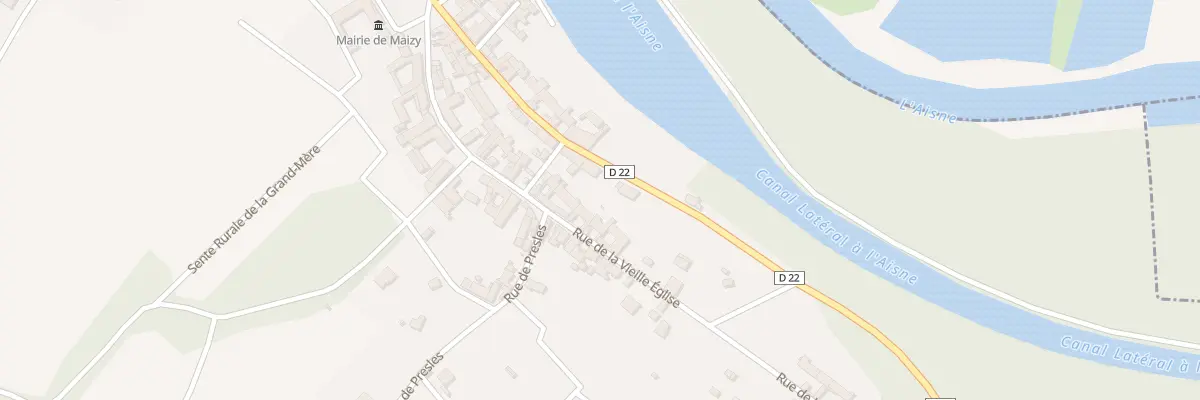 Plan du 25 Rue de la Vieille Eglise à Maizy