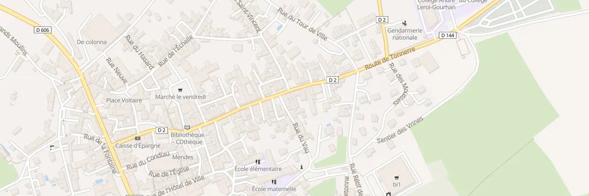 Plan du 54 Rue du Gen Leclerc à Vermenton