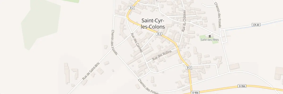 Plan du 3 Rue des Cannes à Saint-Cyr-les-Colons