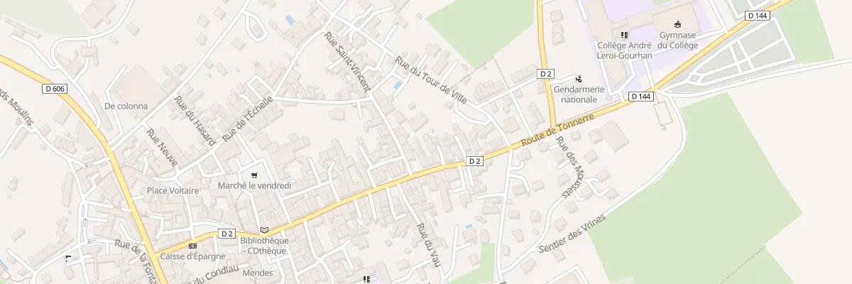 Plan du 49 Rue du Gen Leclerc à Vermenton