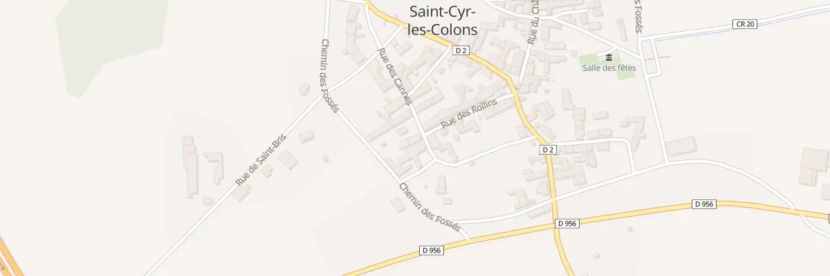 Plan du 22 Rue des Cannes à Saint-Cyr-les-Colons