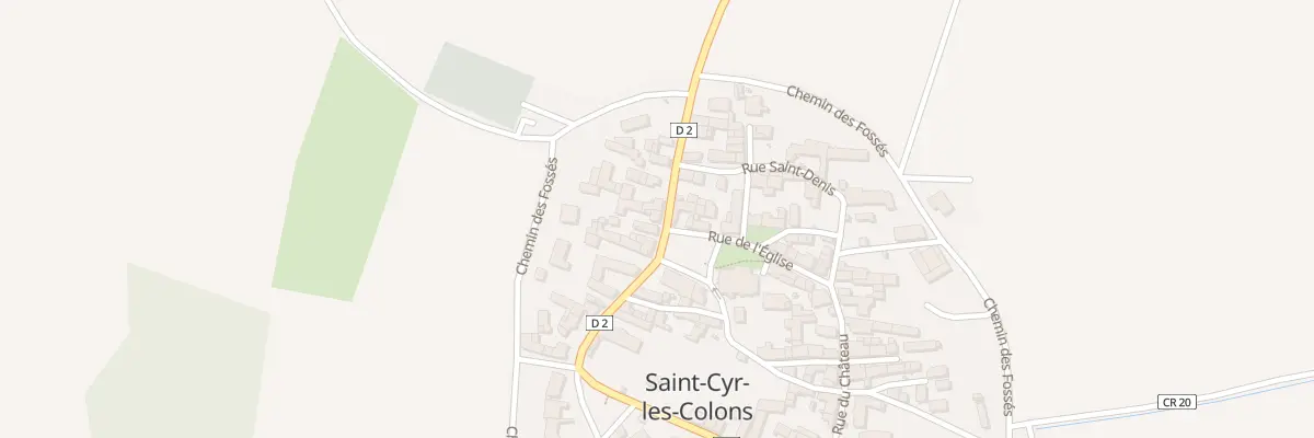 Plan du 23 Rue de la Porte de Coulon à Saint-Cyr-les-Colons