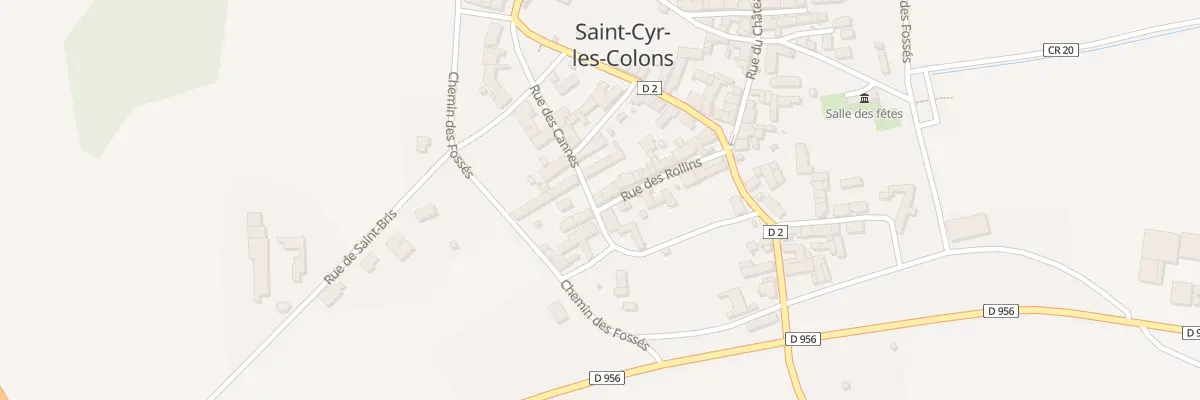 Plan du 12 Rue des Rollins à Saint-Cyr-les-Colons