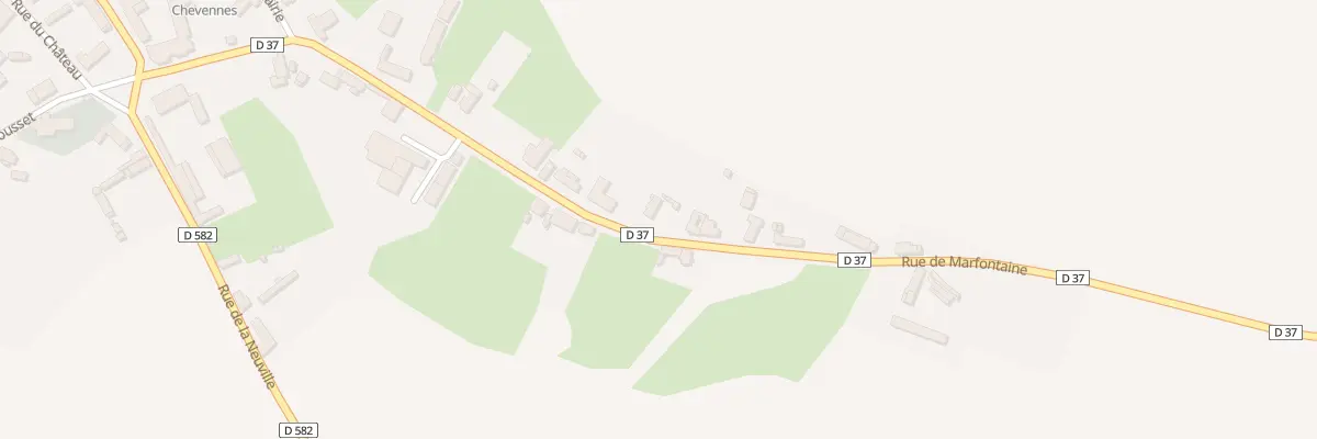Plan du 19 Rue de Marfontaine à Chevennes