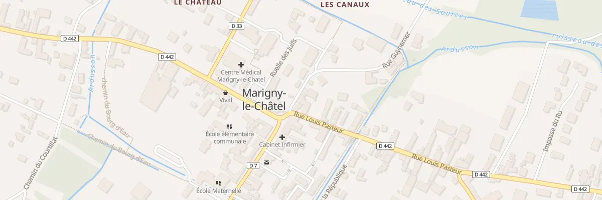 Plan du 197 Sur le Ru à Marigny-le-Châtel